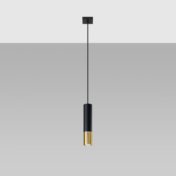 Lampa suspendata LOOPEZ 1 negru/auriu SL.0952