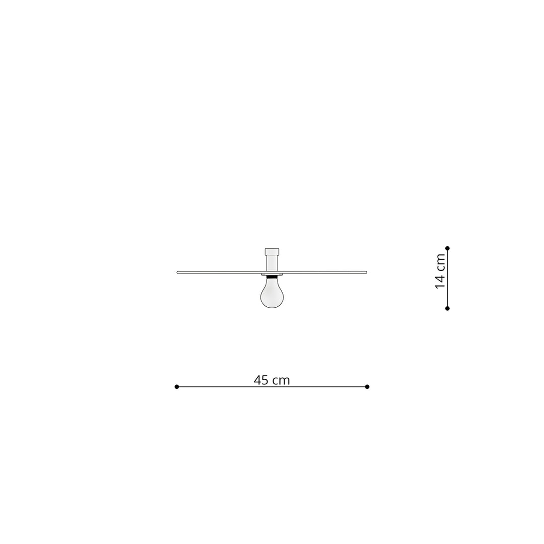 Plafoniera SIRKEL 45 negru TH.142