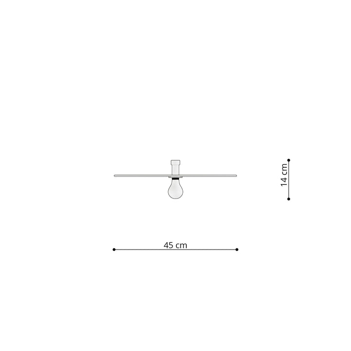 Plafoniera SIRKEL 45 negru TH.142