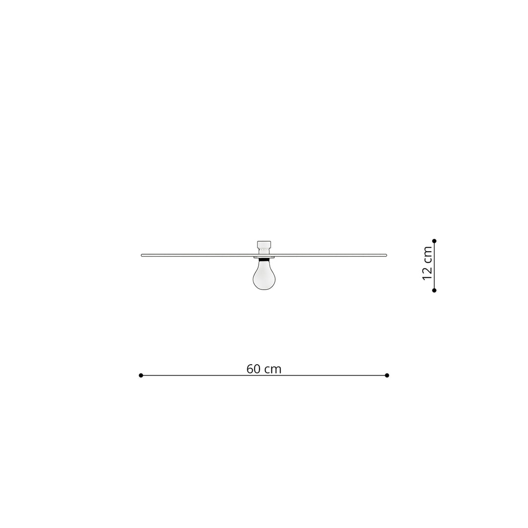 Plafoniera SIRKEL 60 negru TH.143