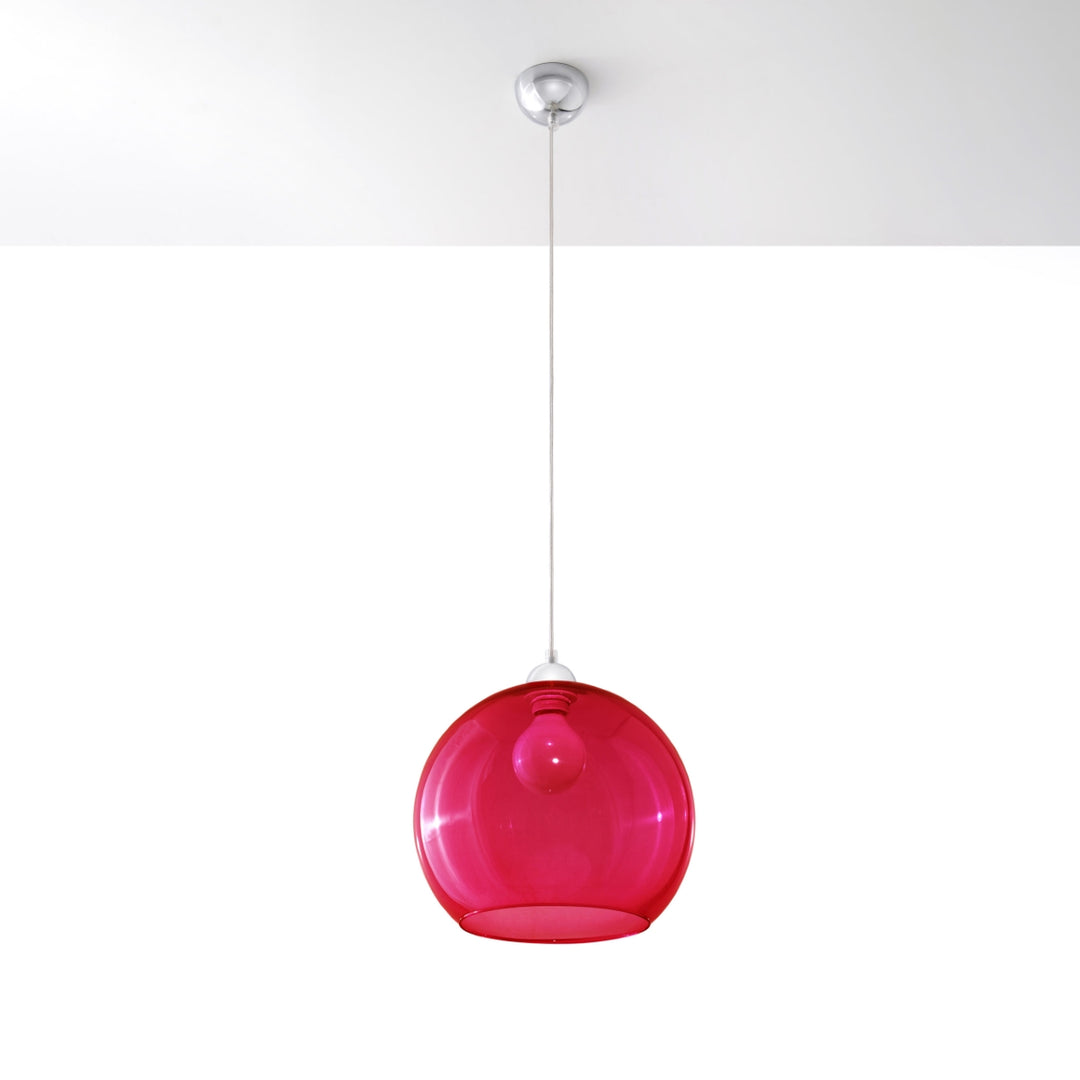 Lampa suspendata BALL rosu SL.0253