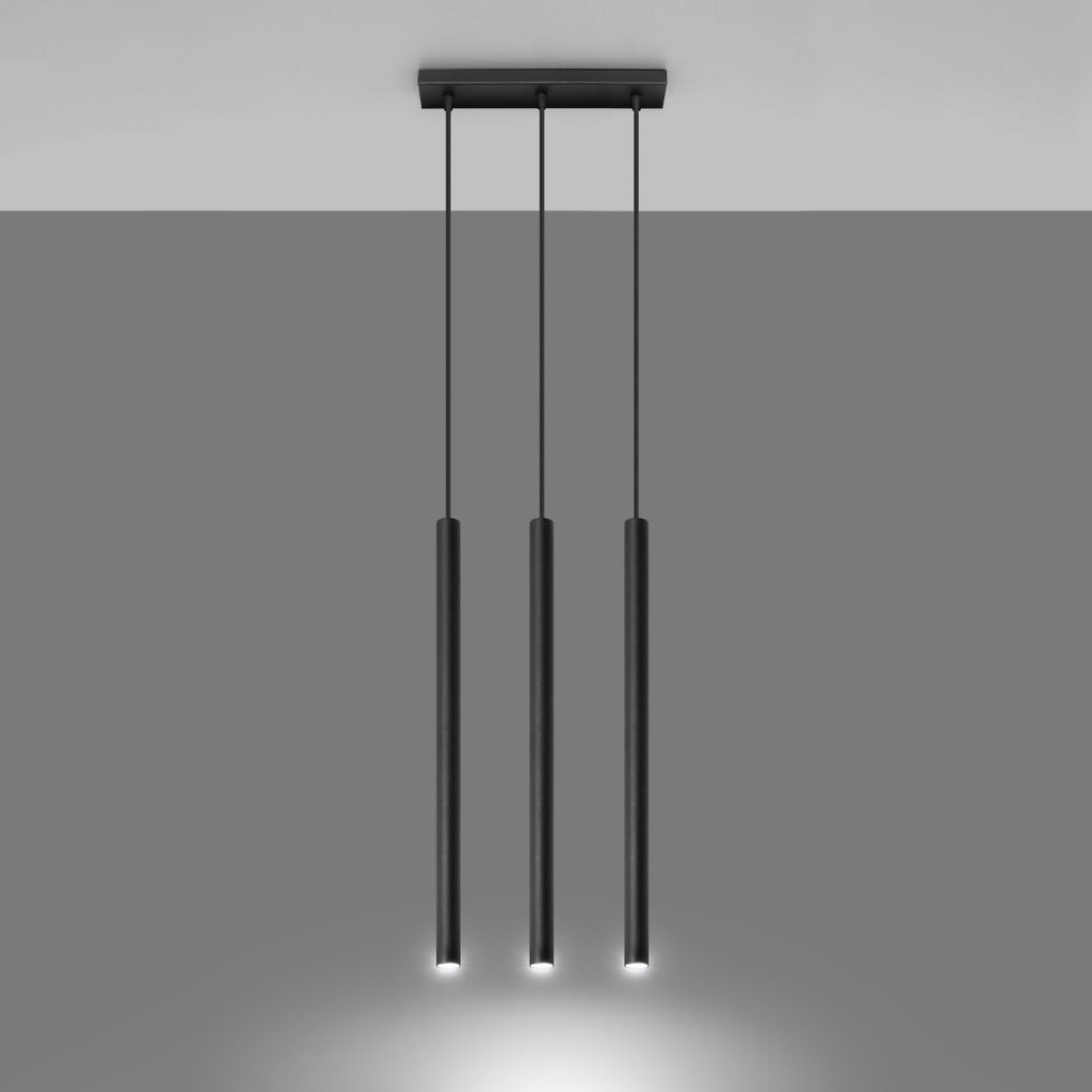 Lampa suspendata PASTELO 3 negru SL.0470