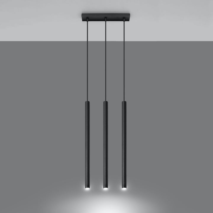 Lampa suspendata PASTELO 3 negru SL.0470