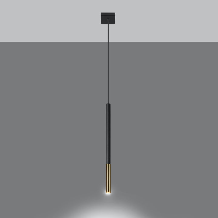 Lampa suspendata MOZAICA 1 negru/auriu SL.0891