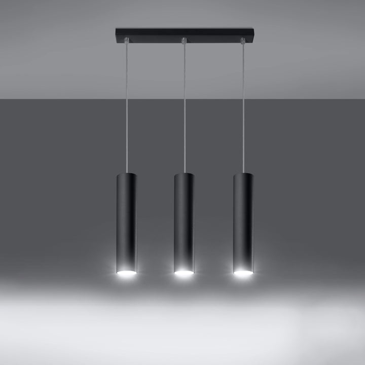 Lampa suspendata LAGOS 3L negru SL.0329