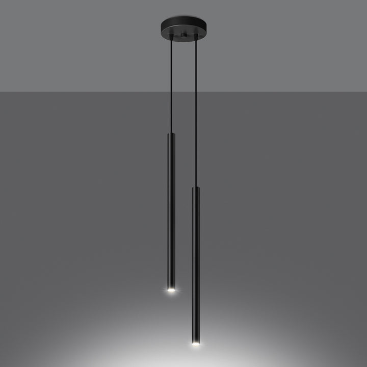 Lampa suspendata PASTELO 2 negru SL.1304