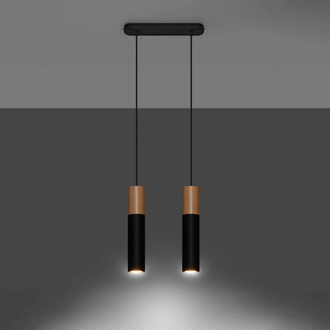 Lampa suspendata PABLO 2 negru SL.0633