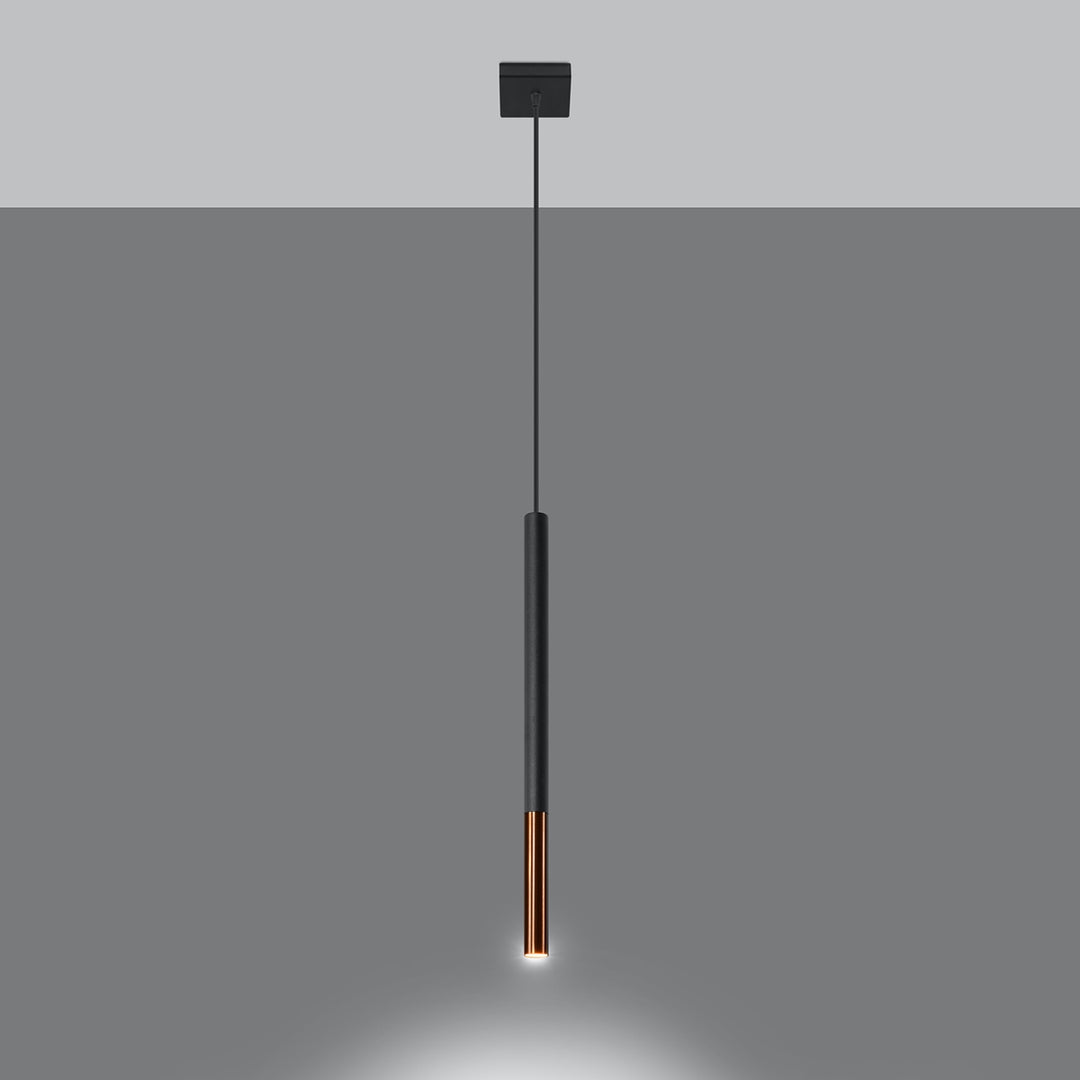 Lampa suspendata MOZAICA 1 negru/cupru SL.0888