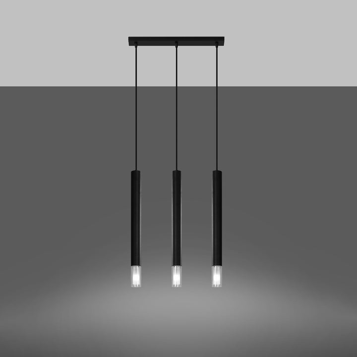 Lampa suspendata WEZYR 3 negru SL.0962