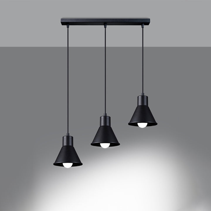 Lampa suspendata TALEJA 3 negru [E27] SL.0986