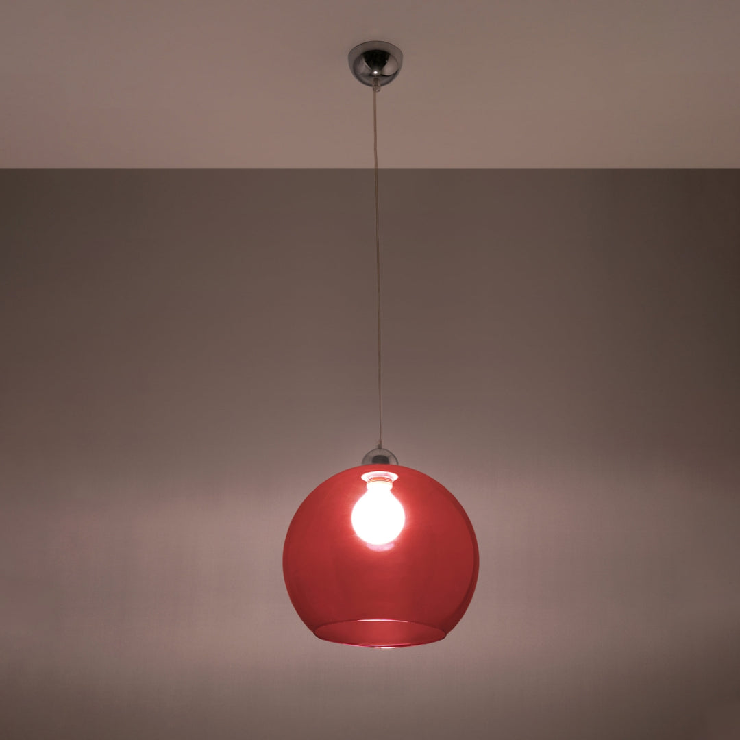 Lampa suspendata BALL rosu SL.0253