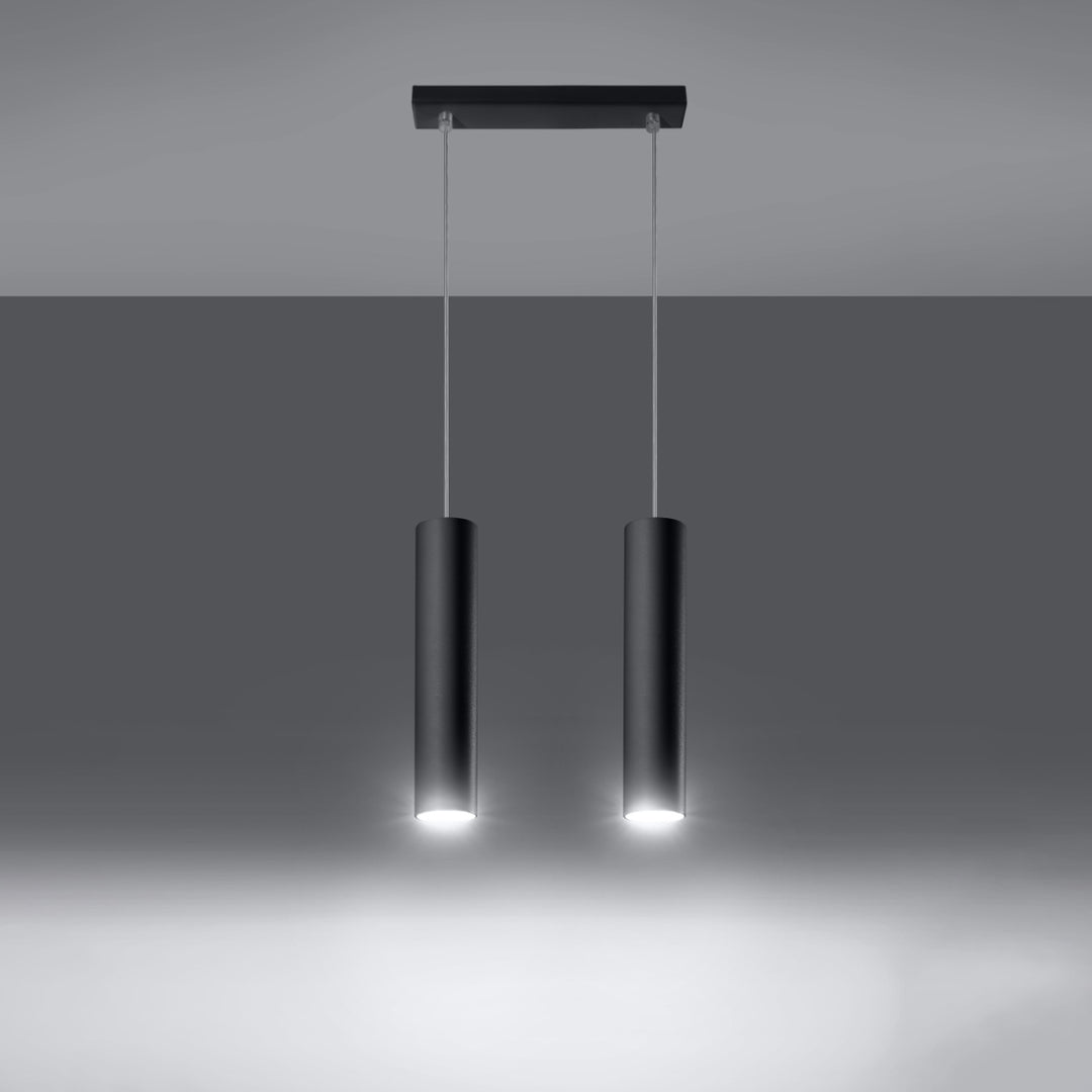 Lampa suspendata LAGOS 2 negru SL.0328