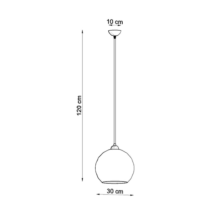 Lampa suspendata BALL albastru SL.0251