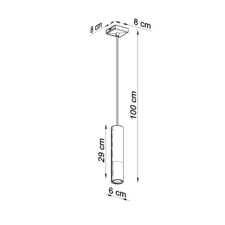 Lampa suspendata LOOPEZ 1 negru/auriu SL.0952