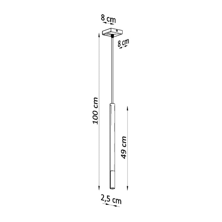 Lampa suspendata MOZAICA 1 negru/auriu SL.0891