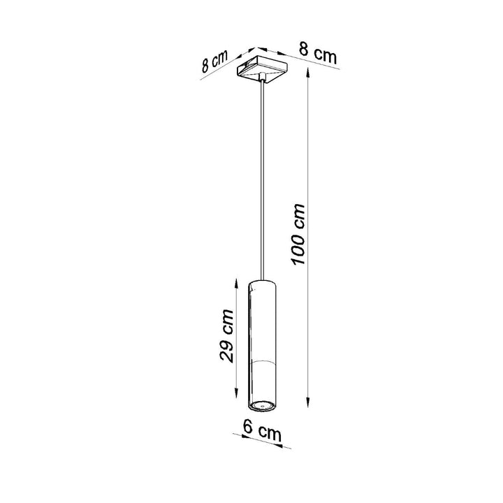 Lampa suspendata LOOPEZ 1 negru/cromat SL.0940