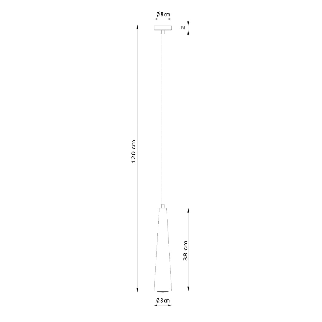 Pendul conic SULA 1 din lemn natural SL.1100