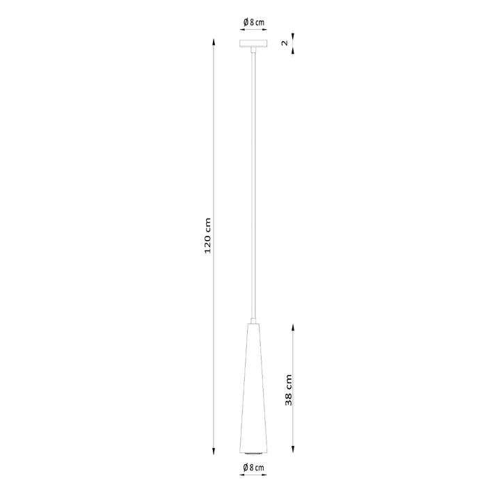 Pendul conic SULA 1 din lemn natural SL.1100