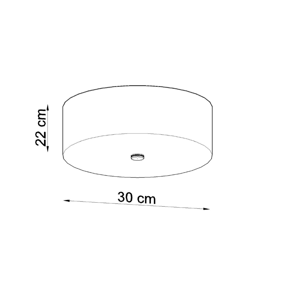 Plafoniera SKALA 30 negru SL.0760