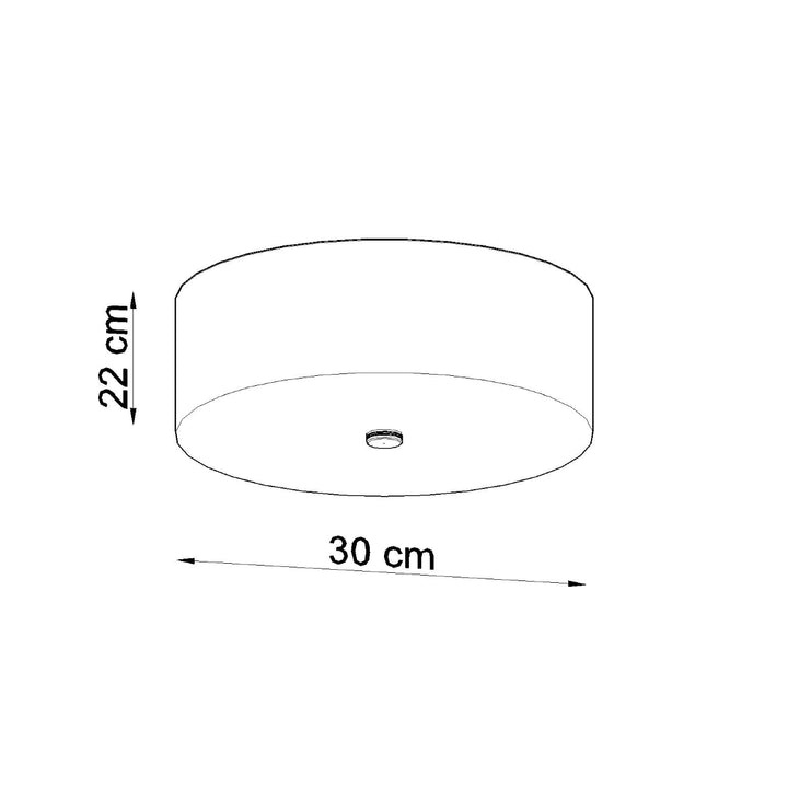 Plafoniera SKALA 30 negru SL.0760