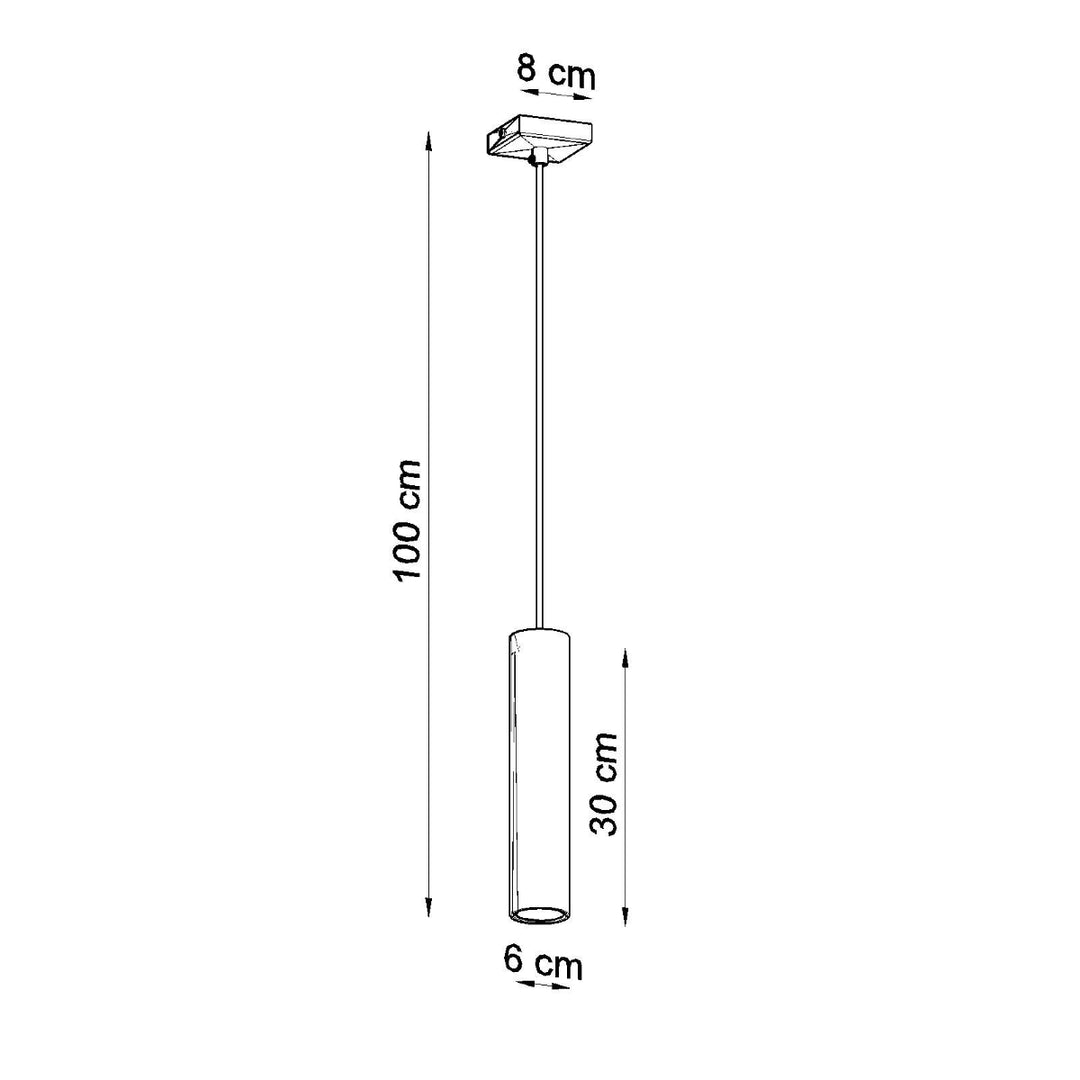 Lampa suspendata LAGOS 1 negru SL.0327