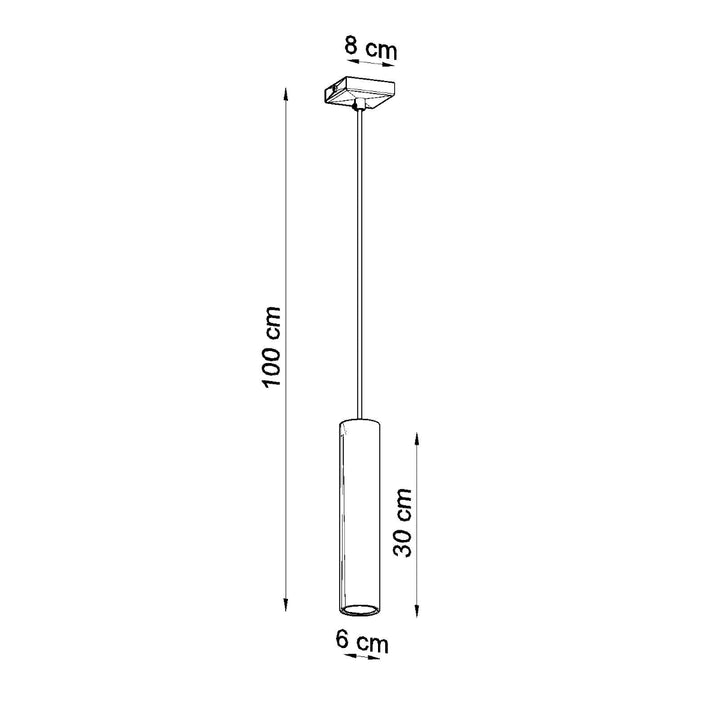 Lampa suspendata LAGOS 1 negru SL.0327