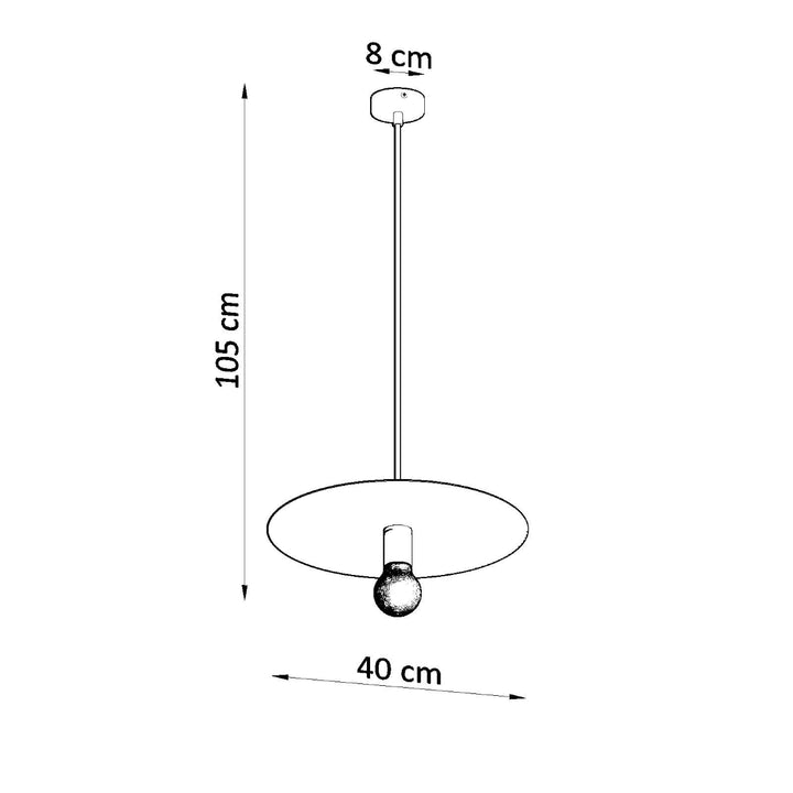 Lampa suspendata FLAVIO alb SL.0852