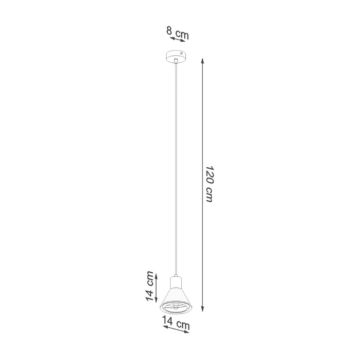 Lampa suspendata TALEJA 1 negru [ES111] SL.0989