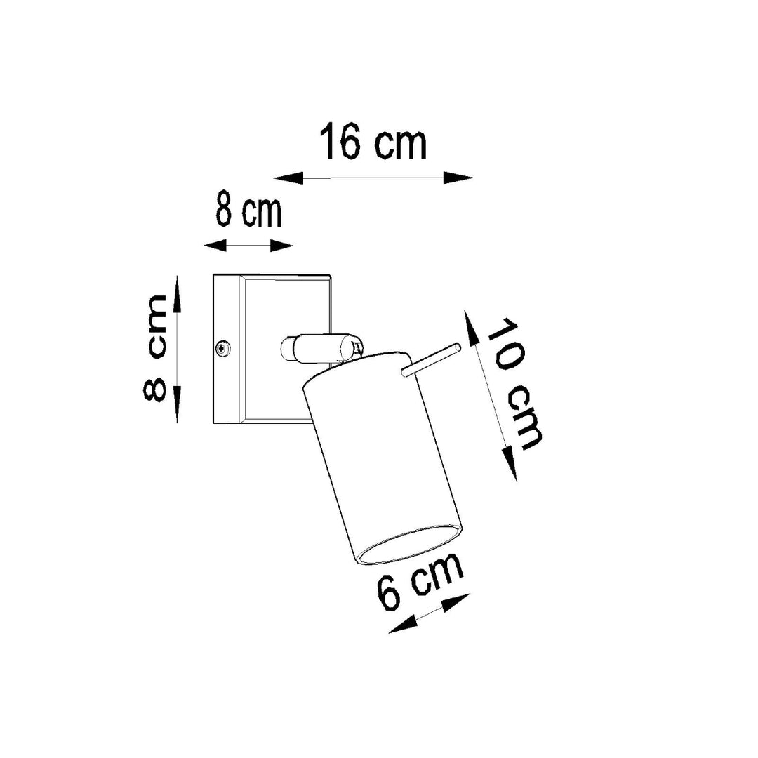 Aplica de perete RING alb SL.0087