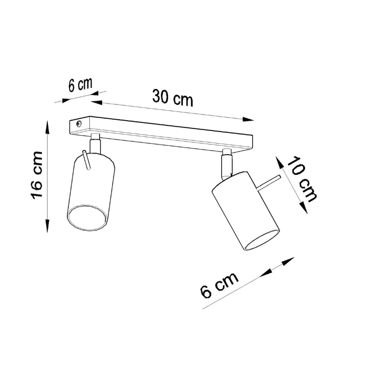 Plafoniera RING 2 cromata SL.0728