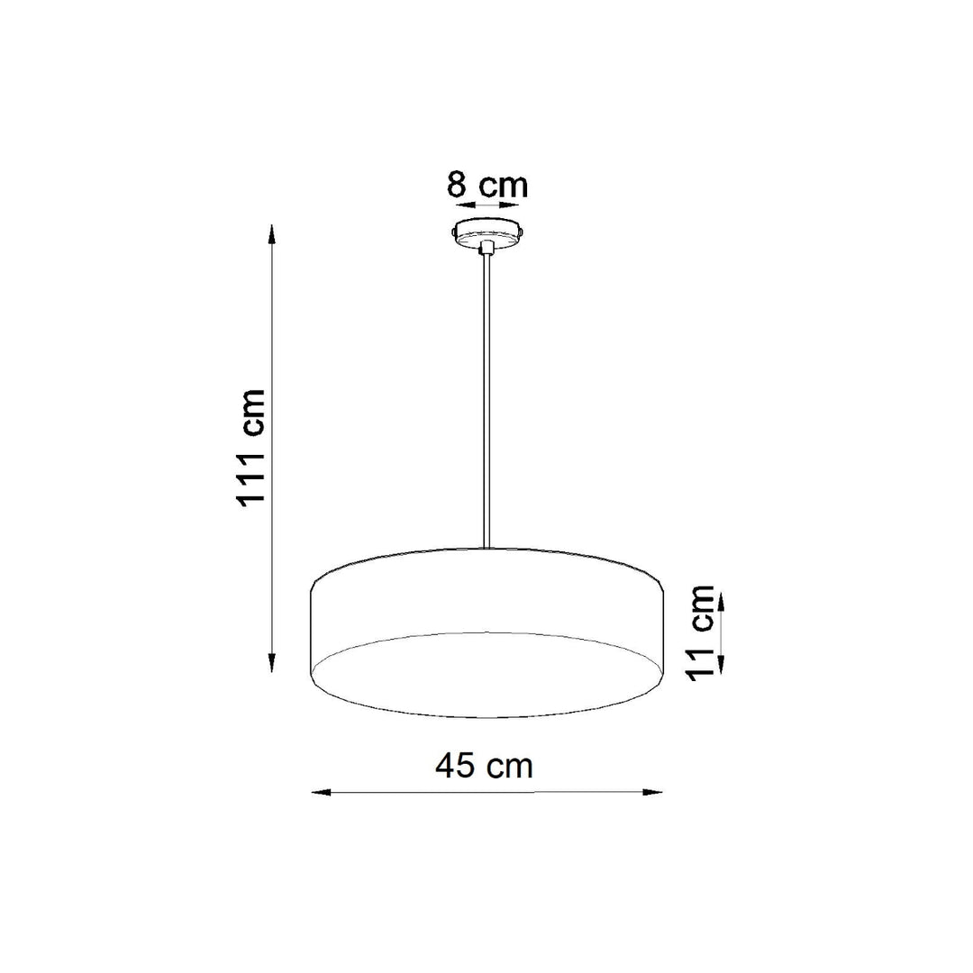 Lampa suspendata ARENA 45 negru SL.0118