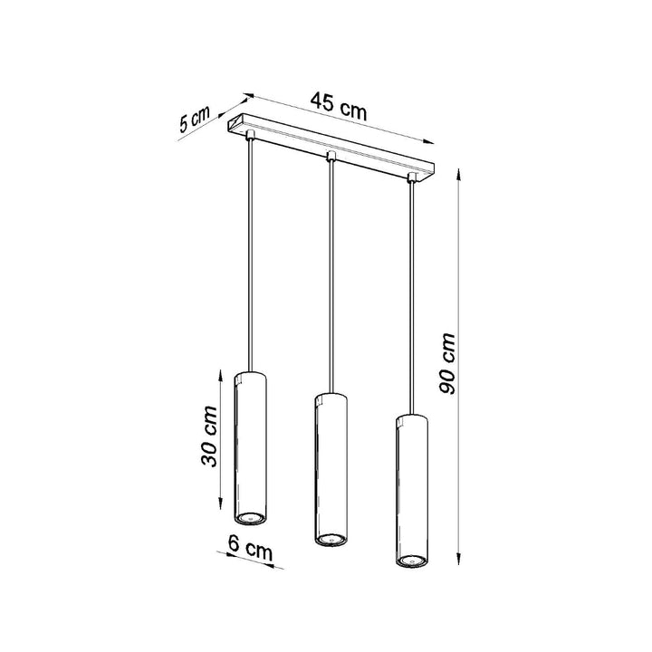 Lampa suspendata LAGOS 3L alb SL.0325