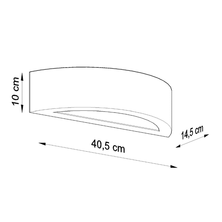 Aplica ceramica ATENA gri SL.0873