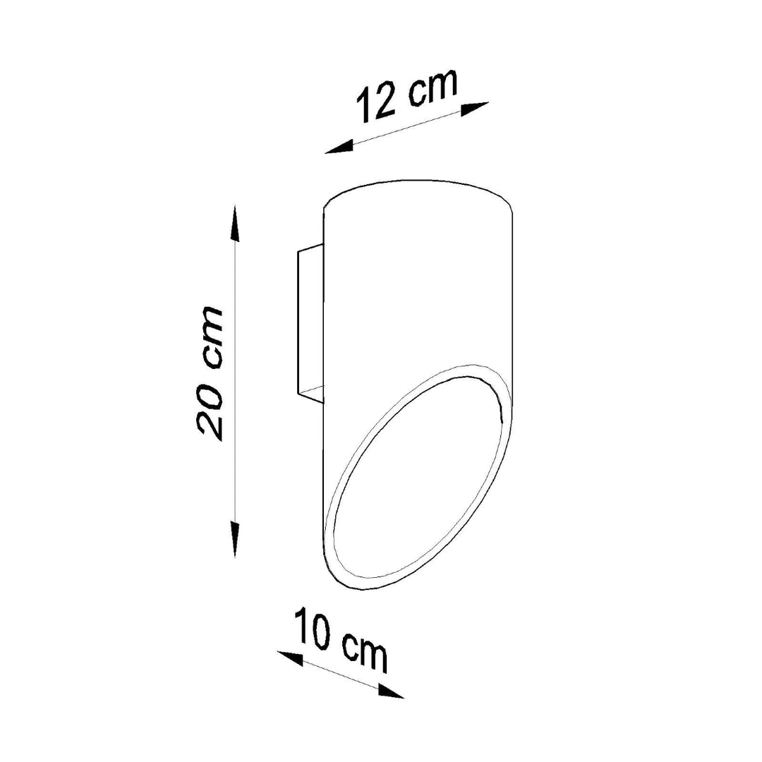 Aplica PENNE 20 alb SL.0107