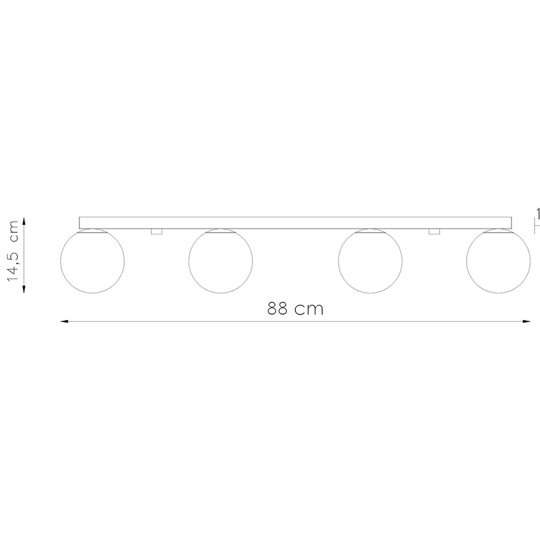 Plafoniera YOLI 4 alb SL.1149