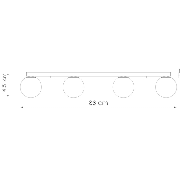 Plafoniera YOLI 4 alb SL.1149