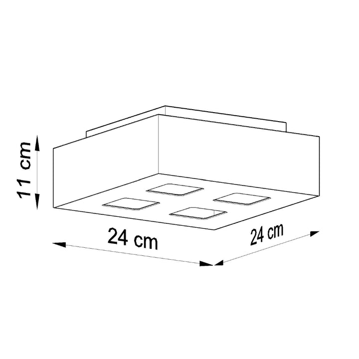 Plafoniera MONO 4 alb SL.0069