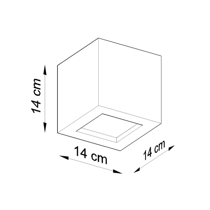 Aplica ceramica LEO gri SL.0871