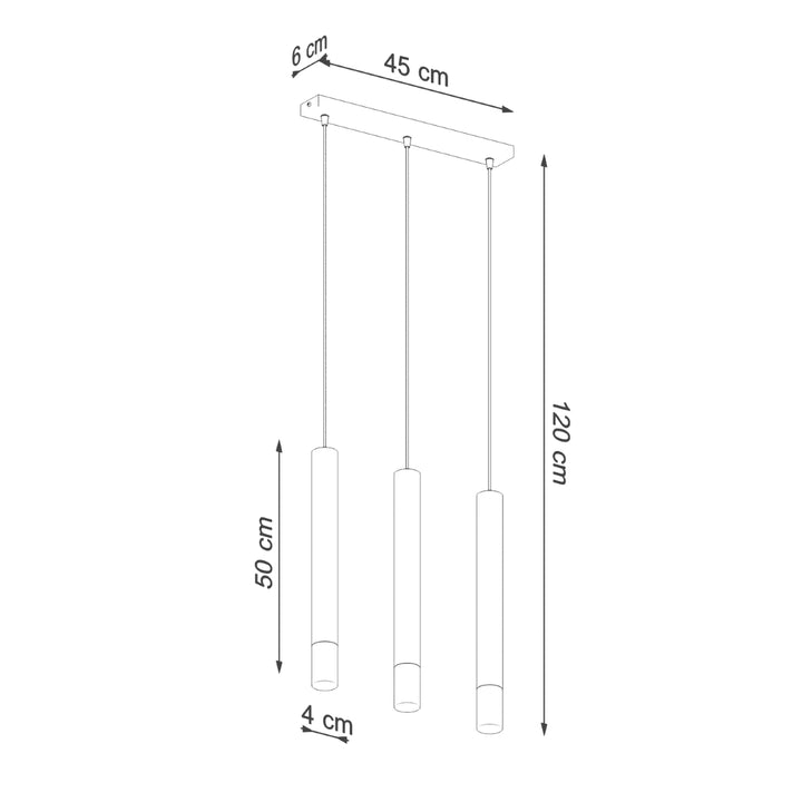 Lampa suspendata WEZYR 3 negru SL.0962