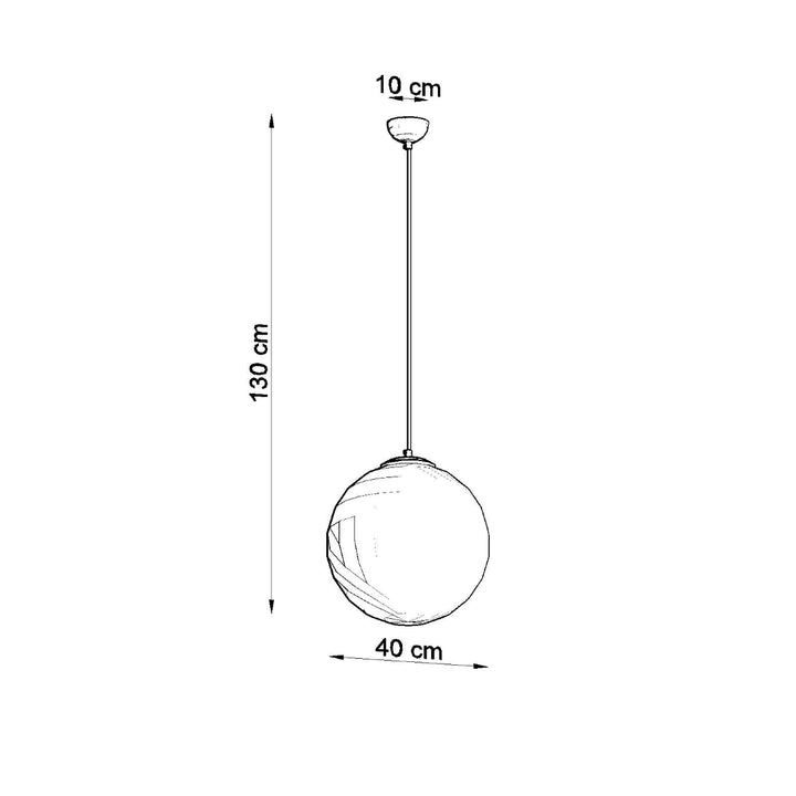 Lampa suspendata UGO 40 auriu SL.0717