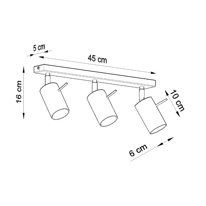 Plafoniera RING 3 alb SL.0089