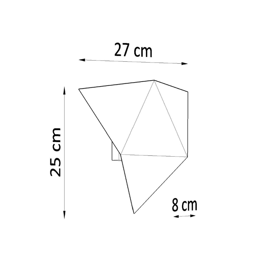 Aplica SOLIDO alb SL.0420