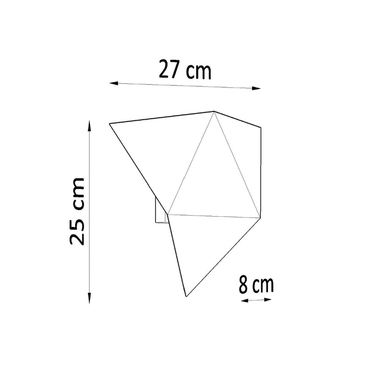 Aplica SOLIDO alb SL.0420