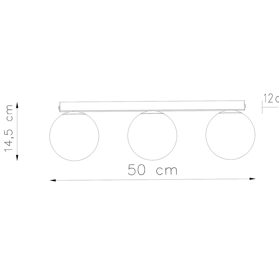 Plafoniera YOLI 3 alb SL.1148