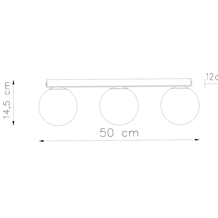 Plafoniera YOLI 3 alb SL.1148