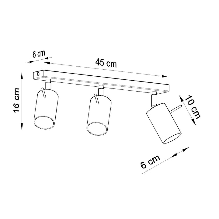 Plafoniera RING 3 cromat SL.0729