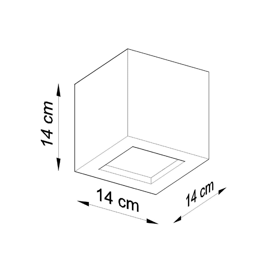 Aplica ceramica LEO negru SL.0872