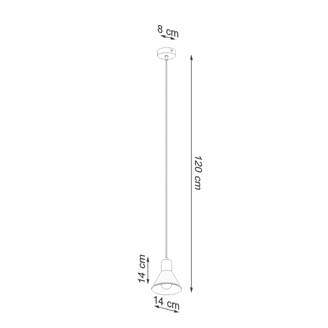 Lampa suspendata TALEJA 1 alb [E27] SL.0983