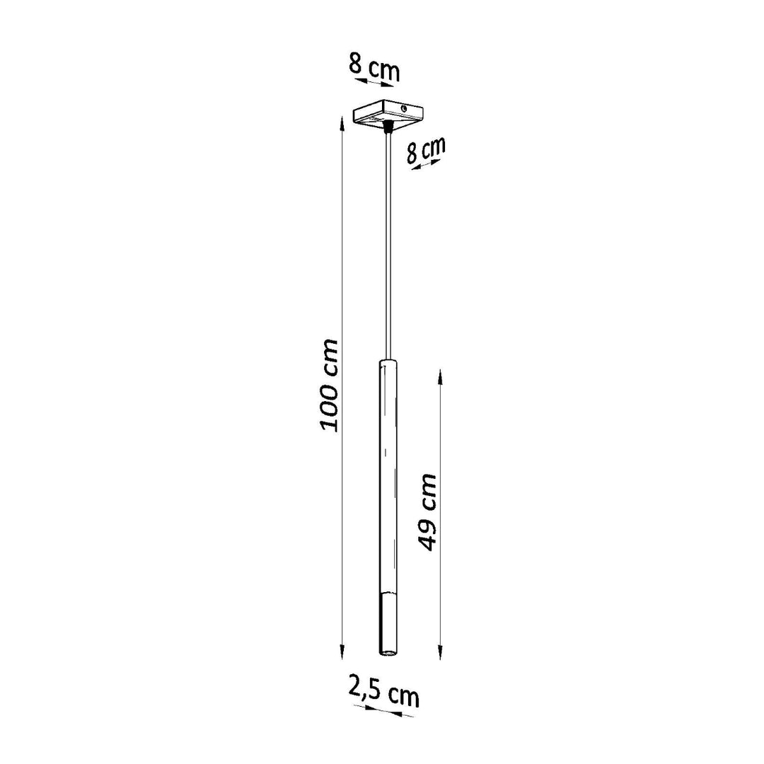 Lampa suspendata MOZAICA 1 negru/cromat SL.0885