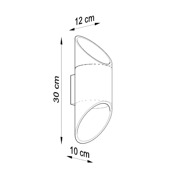 Aplica PENNE 30 alb SL.0108